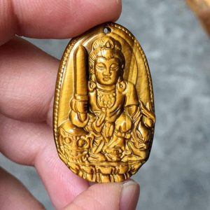 Phật bản mệnh Văn Thù Bồ Tát tuổi Mão – đá mắt hổ